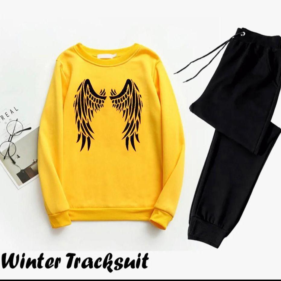 Men's Fleece Sweatshirt Track Suit - 2 Pcs Set