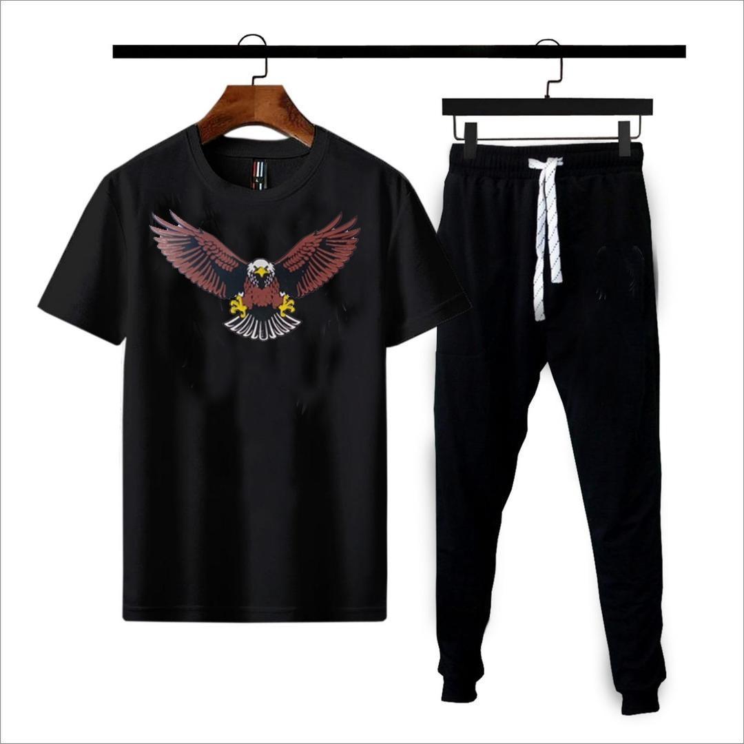 2 Pcs Men's Dri Fit Printed Track Suit ]  Eagle