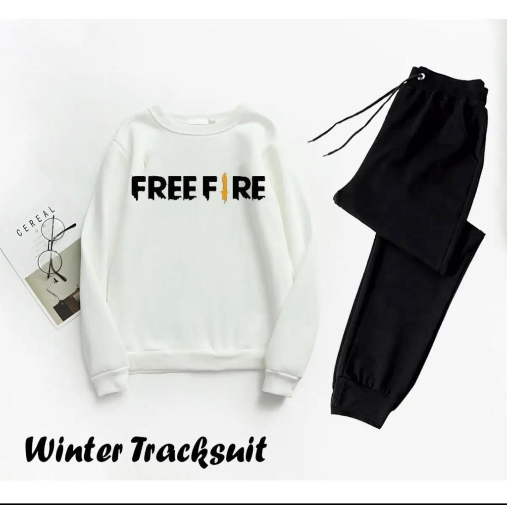 Men's Fleece Sweatshirt Track Suit - 2 Pcs Set