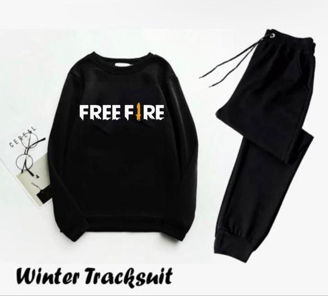 Men's Fleece Sweatshirt Track Suit - 2 Pcs Set