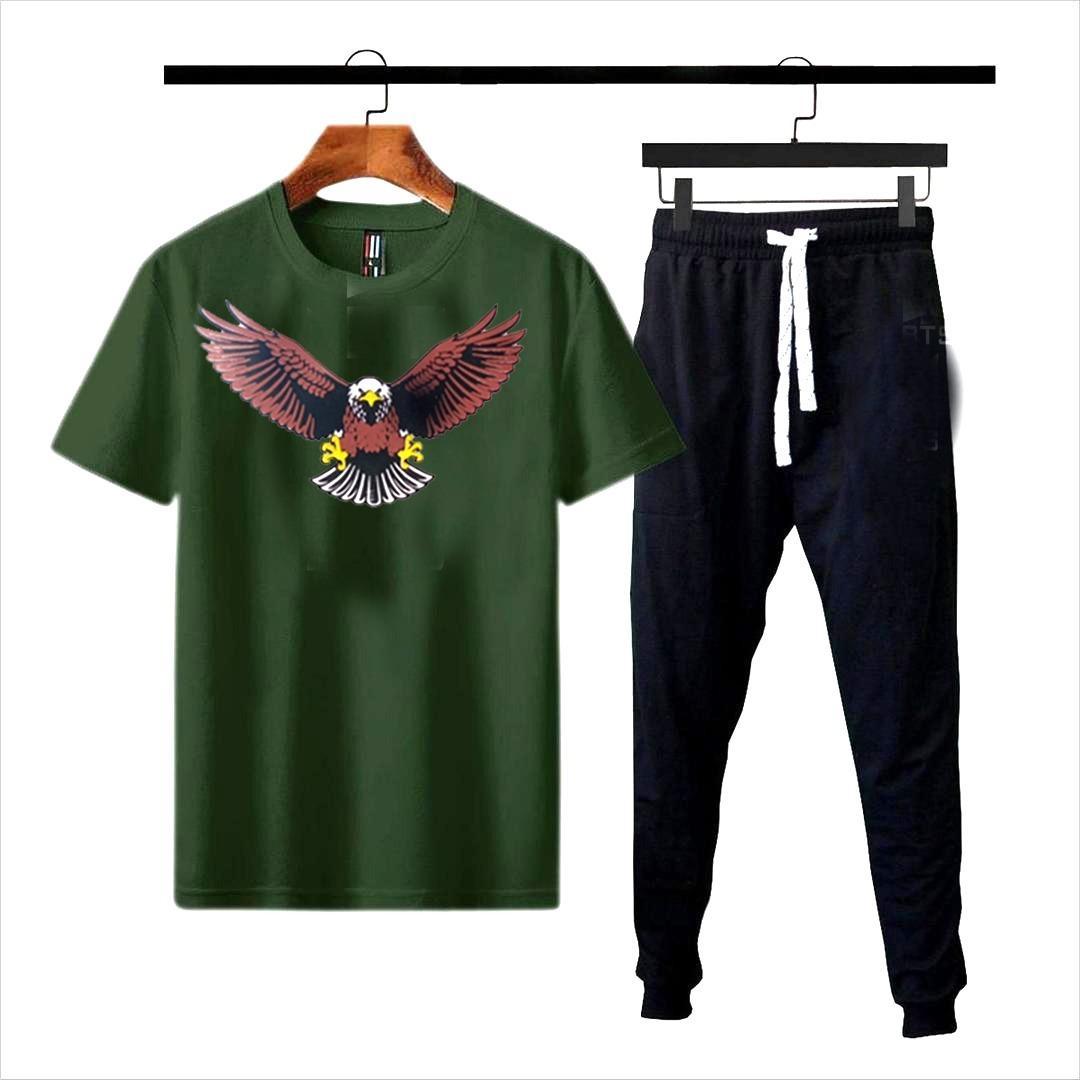 2 Pcs Men's Dri Fit Printed Track Suit ]  Eagle