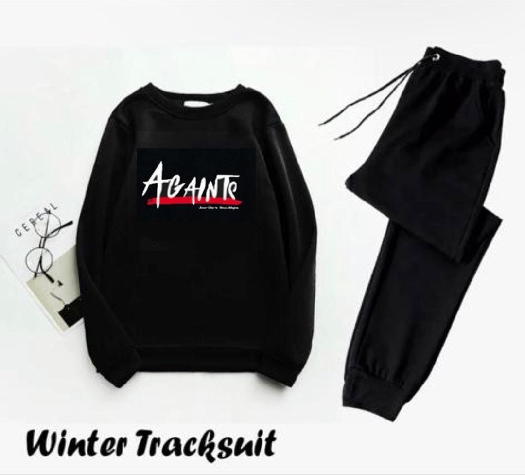 Men's Fleece Sweatshirt Track Suit - 2 Pcs Set