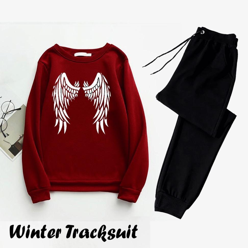 Men's Fleece Sweatshirt Track Suit - 2 Pcs Set
