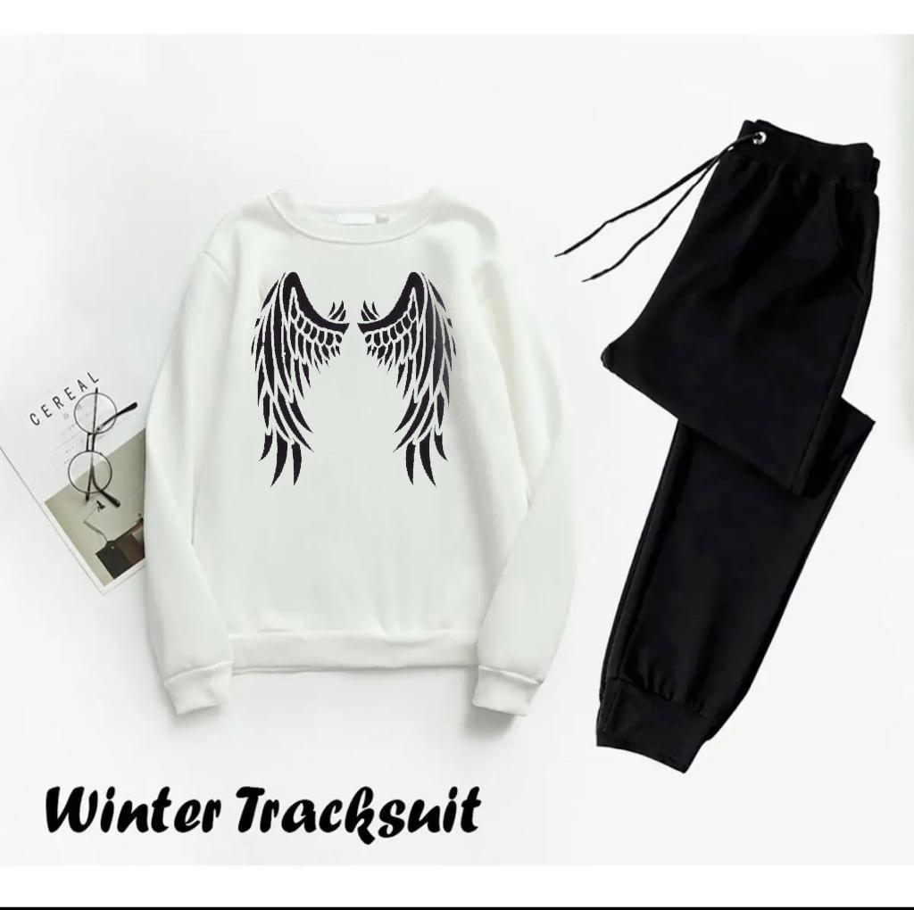 Men's Fleece Sweatshirt Track Suit - 2 Pcs Set
