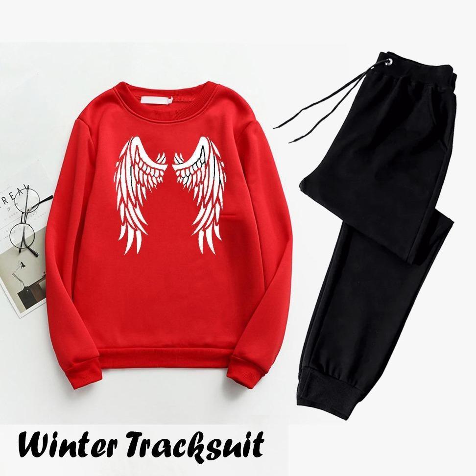 Men's Fleece Sweatshirt Track Suit - 2 Pcs Set