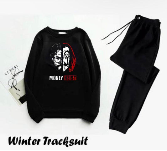 Men's Fleece Sweatshirt Track Suit - 2 Pcs Set