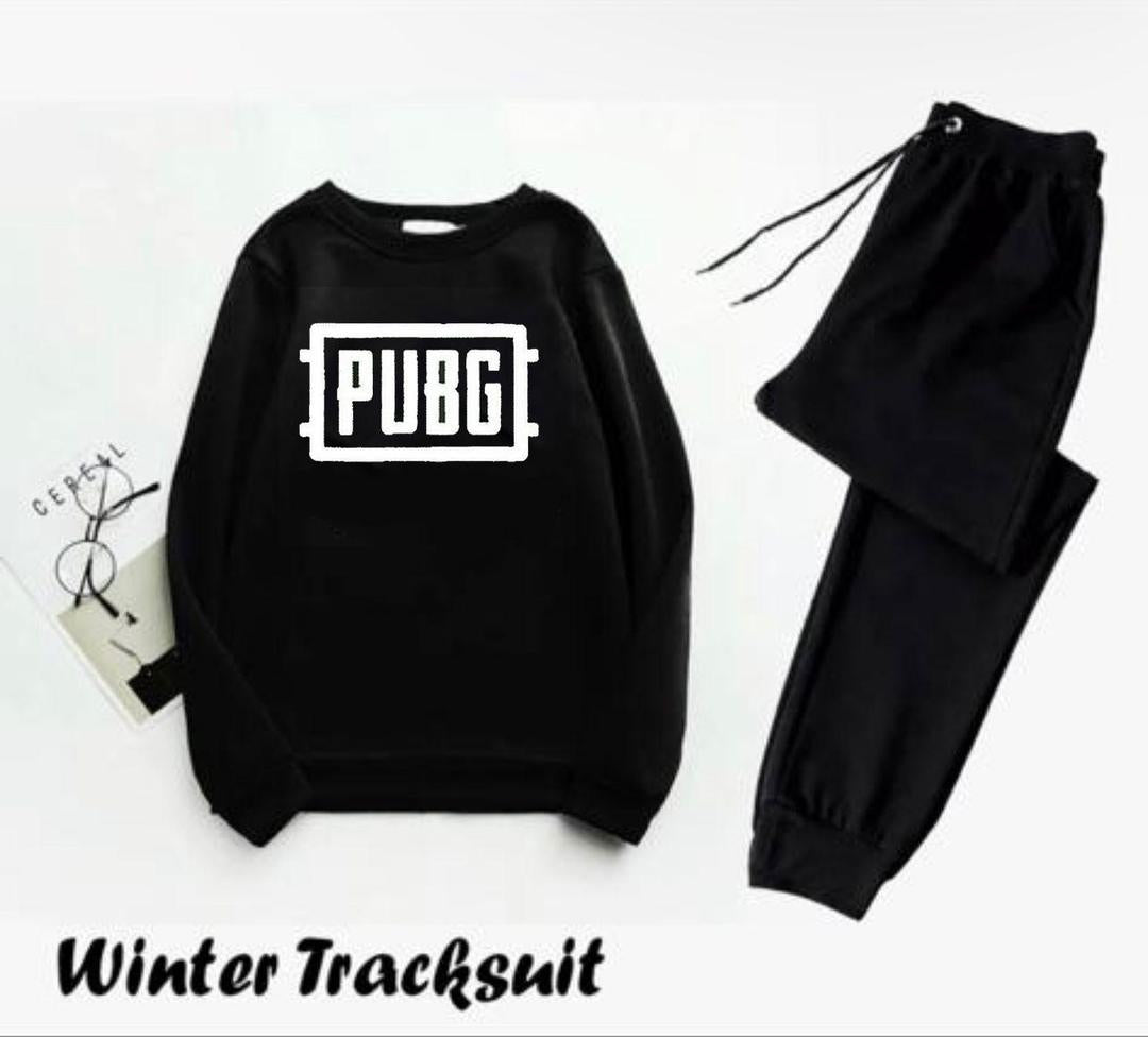 Men's Fleece Sweatshirt Track Suit - 2 Pcs Set
