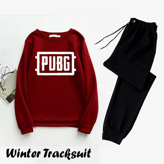 Men's Fleece Sweatshirt Track Suit - 2 Pcs Set