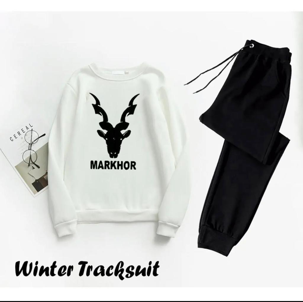 Men's Fleece Sweatshirt Track Suit - 2 Pcs Set