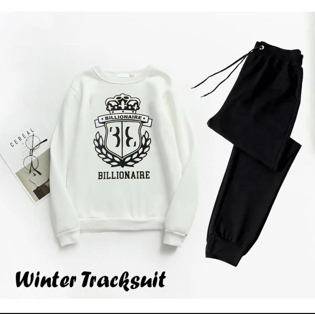 Men's Fleece Sweatshirt Track Suit - 2 Pcs Set
