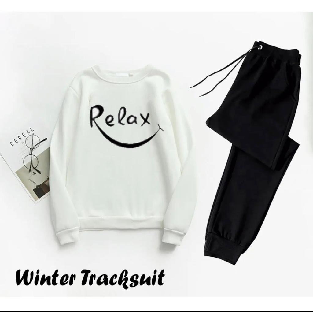 Men's Fleece Sweatshirt Track Suit - 2 Pcs Set