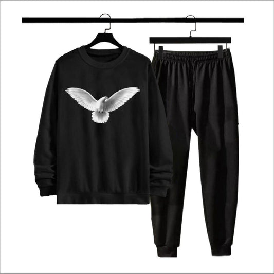 Men's Fleece Sweatshirt Track Suit - 2 Pcs Set