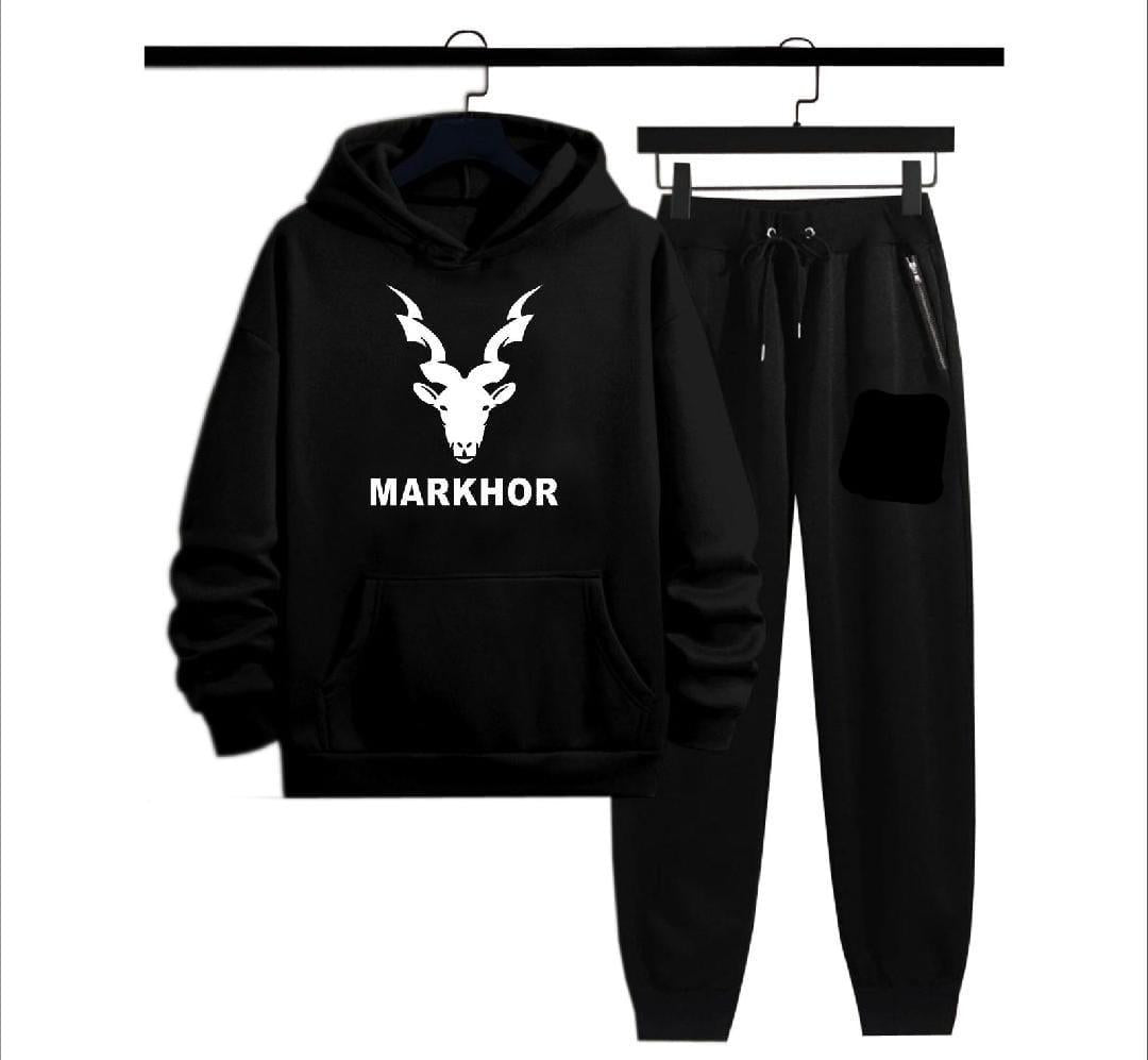 Men's Fleece Printed Hoodie Tracksuits