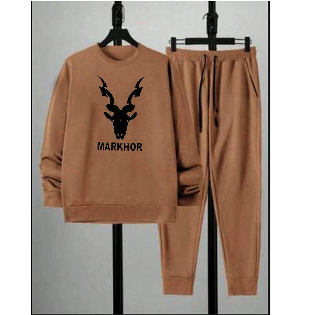Men's Fleece Sweatshirt Track Suit - 2 Pcs Set