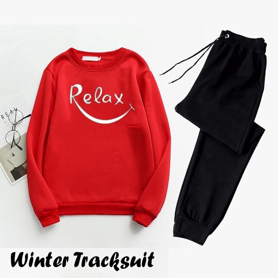 Men's Fleece Sweatshirt Track Suit - 2 Pcs Set