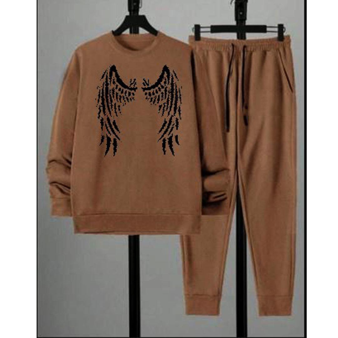 Men's Fleece Sweatshirt Track Suit - 2 Pcs Set