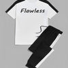 2 Pcs Men's Polyester Dri Fit Printed Track Suit