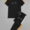 2 Pcs Men's Polyester Dri Fit Printed Track Suit