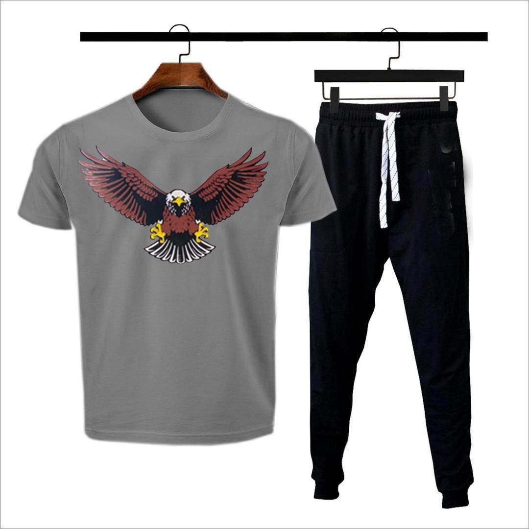 2 Pcs Men's Dri Fit Printed Track Suit ]  Eagle