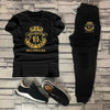 2 Pcs Men's Polyester Dri Fit Printed Track Suit