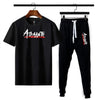 2 Pcs Men's Polyester Dri Fit Printed Track Suit