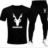2 Pcs Men's Polyester Dri Fit Printed Track Suit