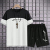 2 Pcs Men's Polyester Dri Fit Printed Track Suit