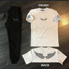 2 Pcs Men's Polyester Dri Fit Printed Track Suit