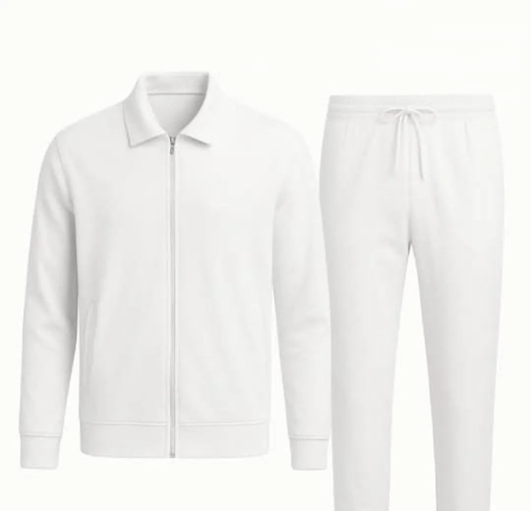 Men's Fleece Sweatshirt Track Suit - 2 Pcs Set
