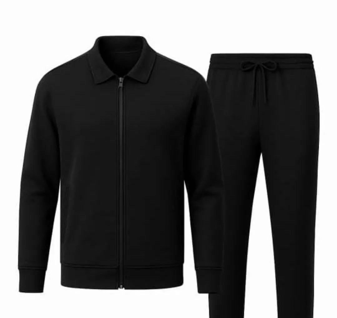 Men's Fleece Sweatshirt Track Suit - 2 Pcs Set