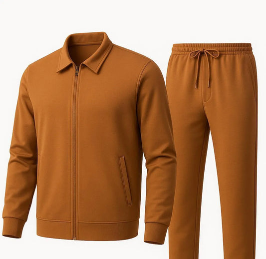 Men's Fleece Sweatshirt Track Suit - 2 Pcs Set