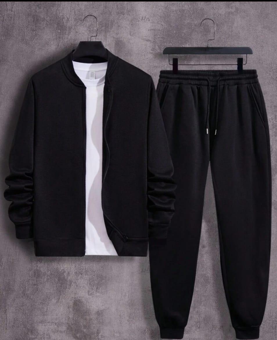 Men's Fleece Sweatshirt Track Suit - 2 Pcs Set