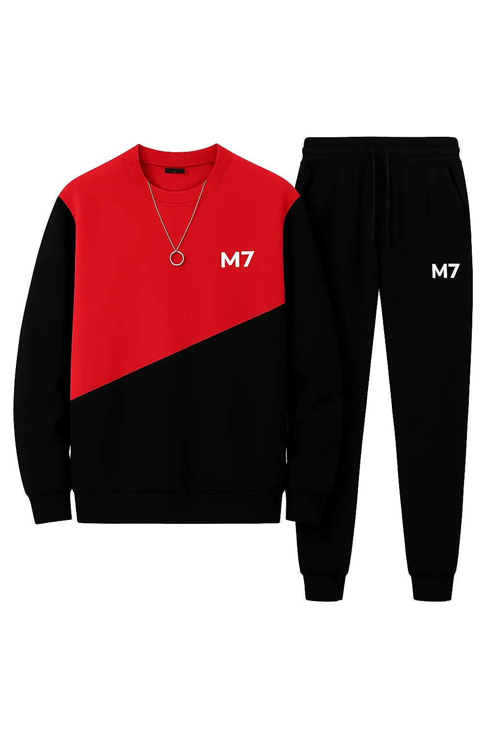 Men's Fleece Sweatshirt Track Suit - 2 Pcs Set