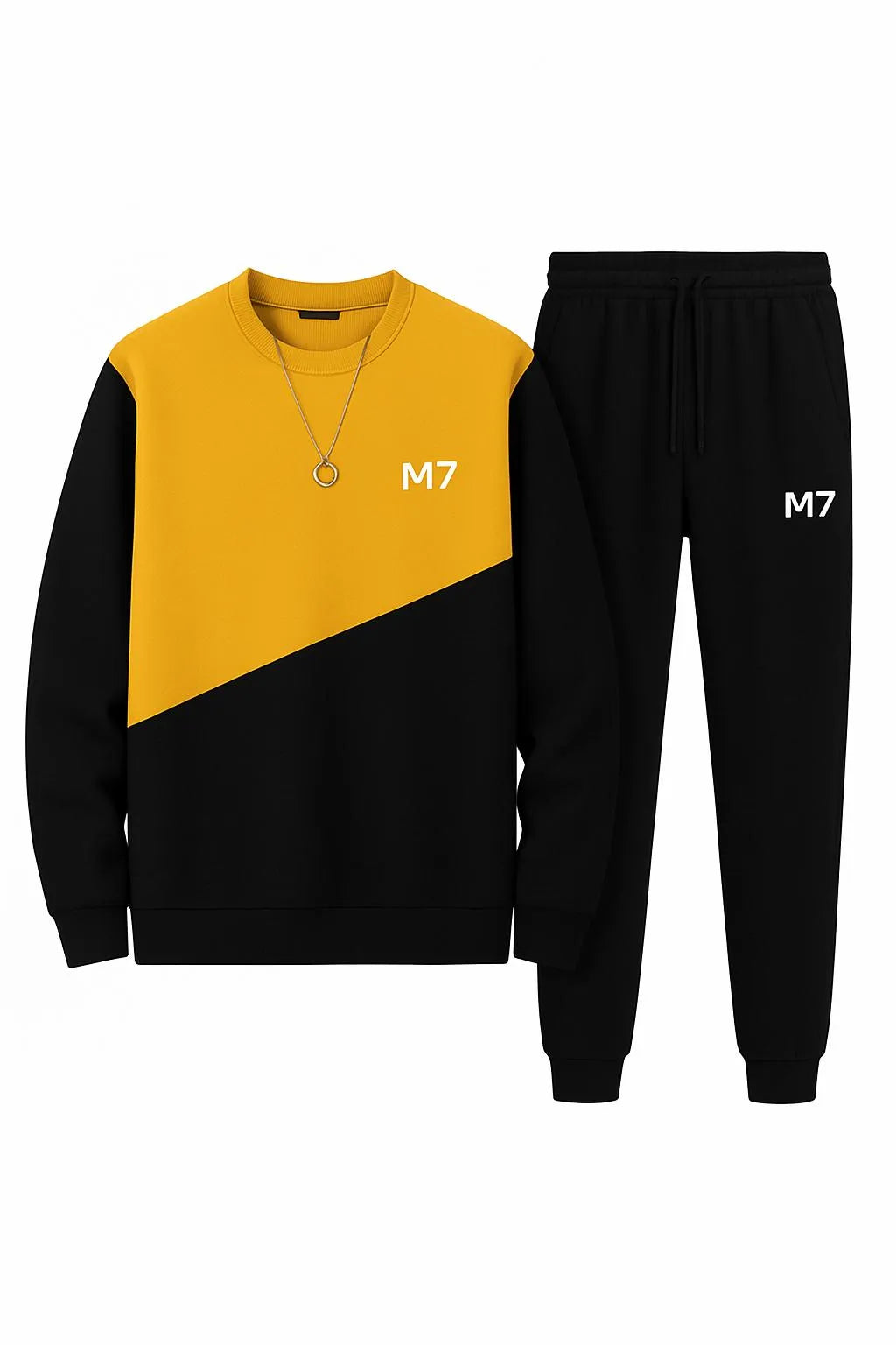 Men's Fleece Sweatshirt Track Suit - 2 Pcs Set