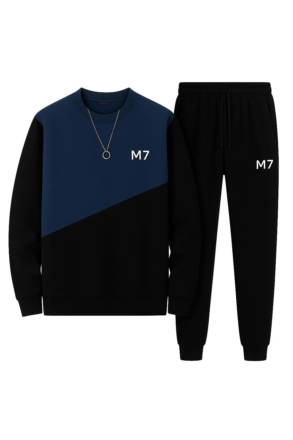 Men's Fleece Sweatshirt Track Suit - 2 Pcs Set