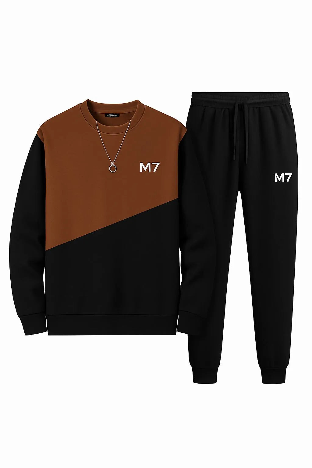 Men's Fleece Sweatshirt Track Suit - 2 Pcs Set