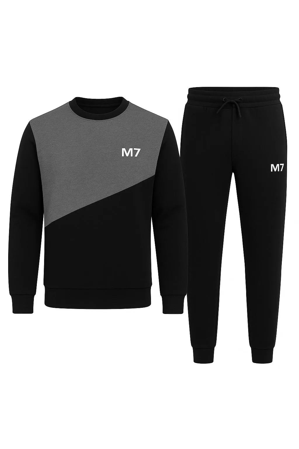 Men's Fleece Sweatshirt Track Suit - 2 Pcs Set