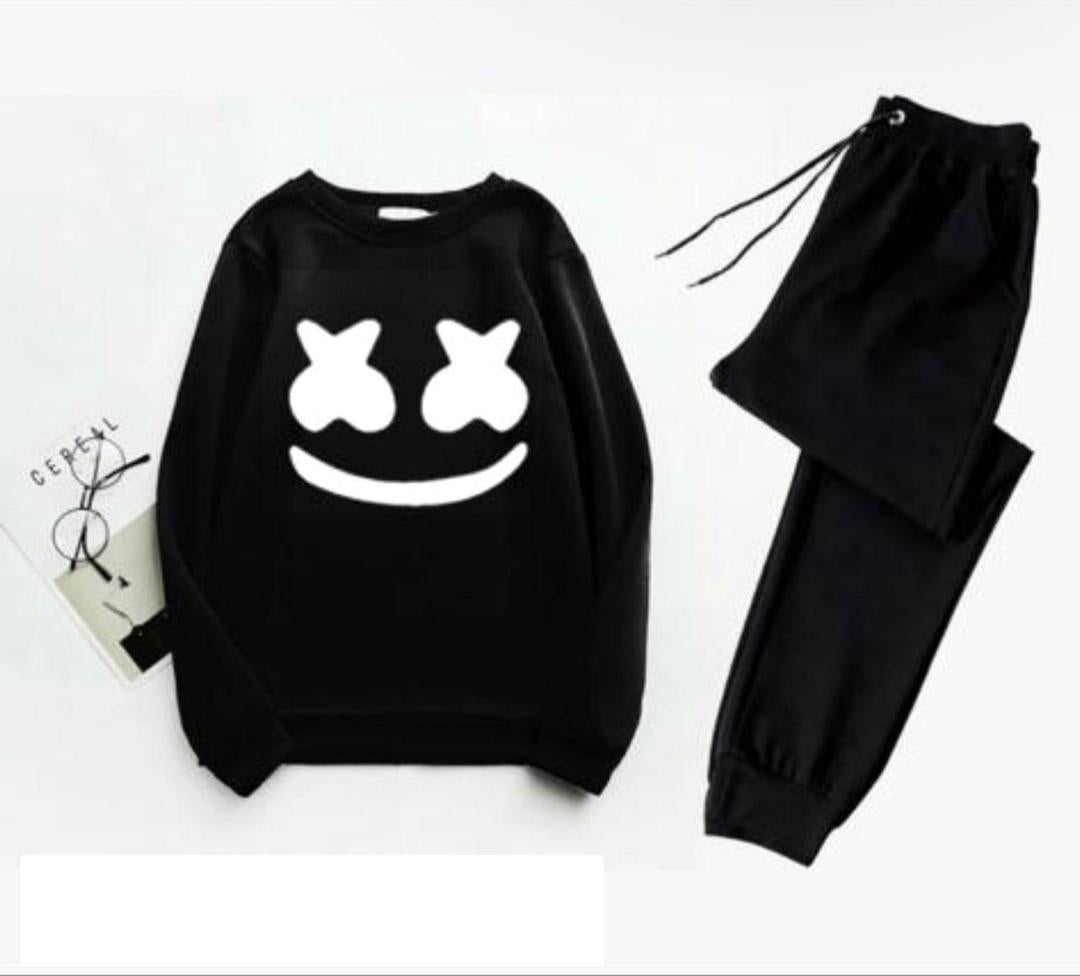 Men's Fleece Sweatshirt Track Suit - 2 Pcs Set