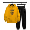 Men's Fleece Printed Hoodie Tracksuits