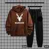Men's Fleece Printed Hoodie Tracksuits