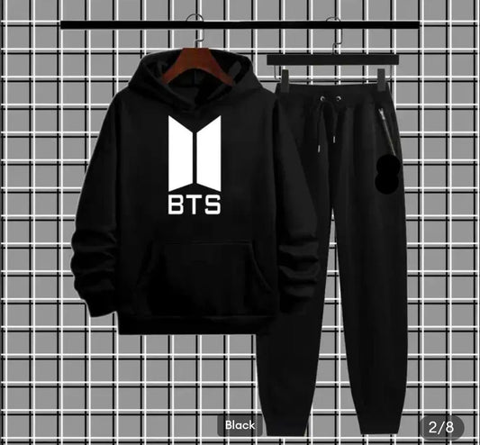 Men's Fleece Printed Hoodie Tracksuits