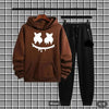 Men's Fleece Printed Hoodie Tracksuit