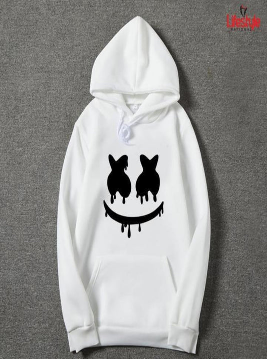 1 Pc Men's Fleece Printed Hoodie