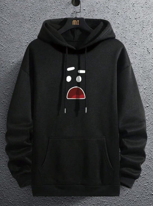 1 Pc Men's Fleece Printed Hoodie