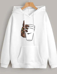 1 Pc Men's Fleece Printed Hoodie
