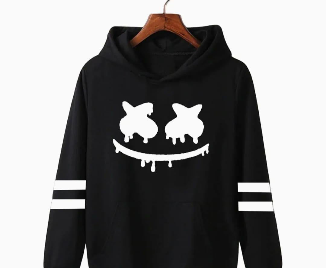 1 Pc Men's Fleece Printed Hoodie