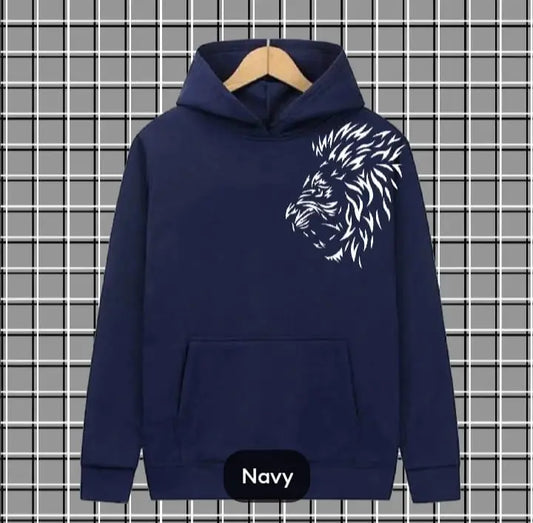 1 Pc Men's Fleece Printed Hoodie