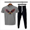 2 Pcs Men's Dri Fit Printed Track Suit ]  Eagle