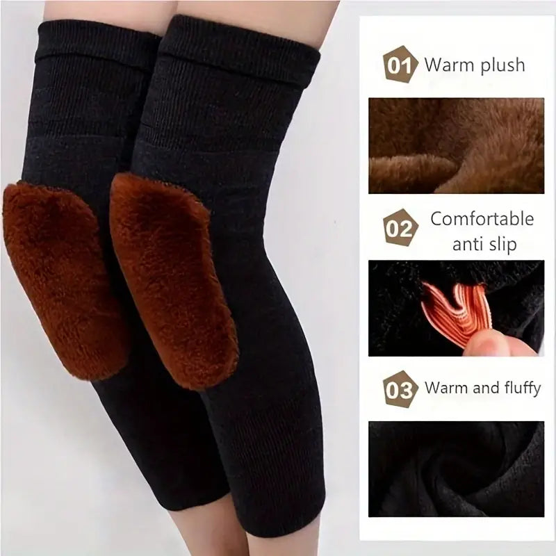 2 Pcs Wool Knee Warmers For mens & Womens