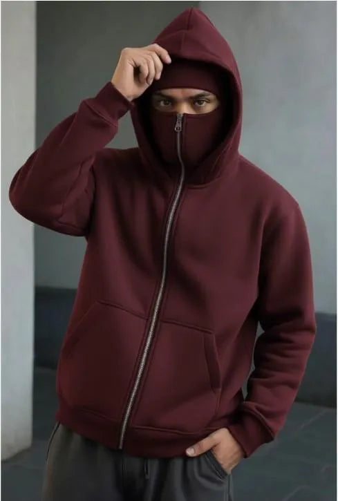 Premium Quality NInja Style Zipper Hoodie ( TRENDING HOODIE)